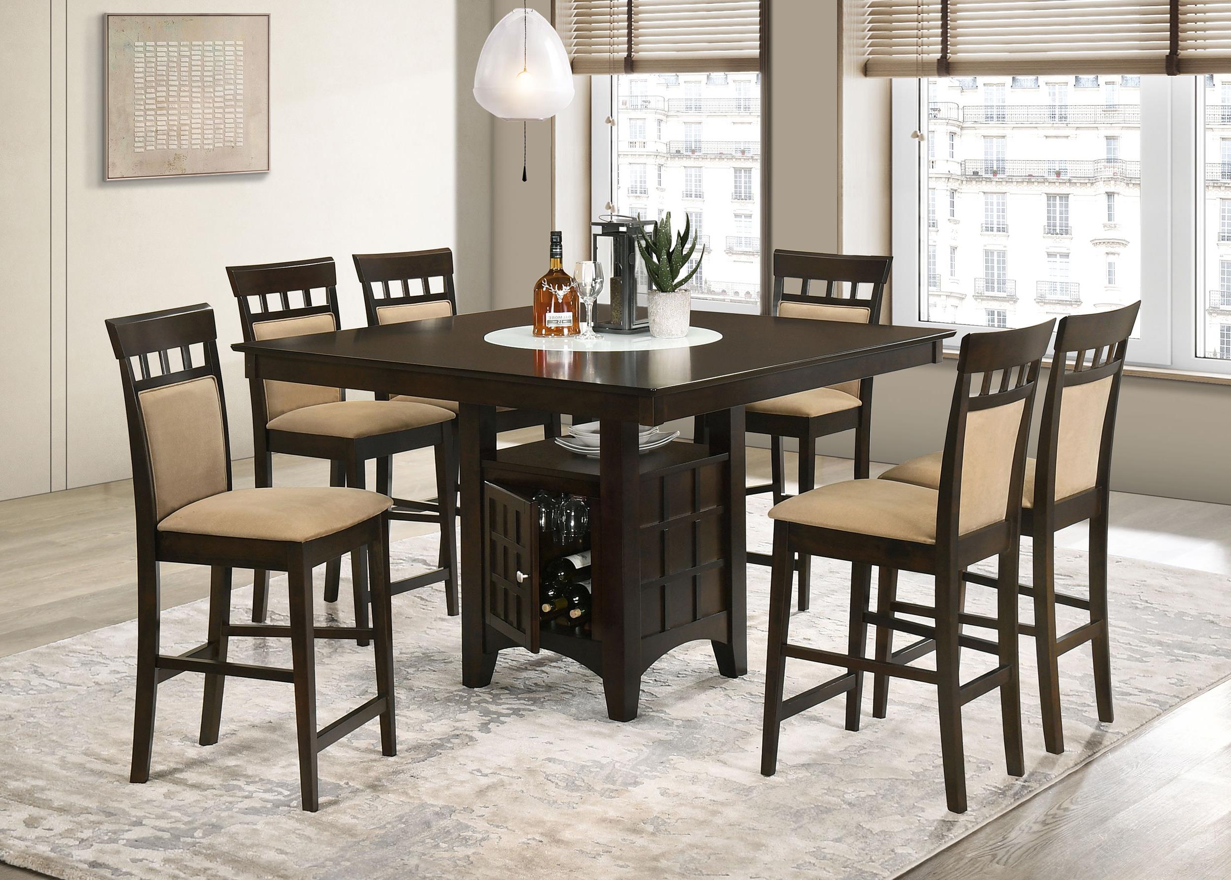 Gabriel 9-piece Square Counter Height Dining Set Cappuccino