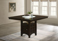 Gabriel 5-piece Square Counter Height Dining Set Cappuccino