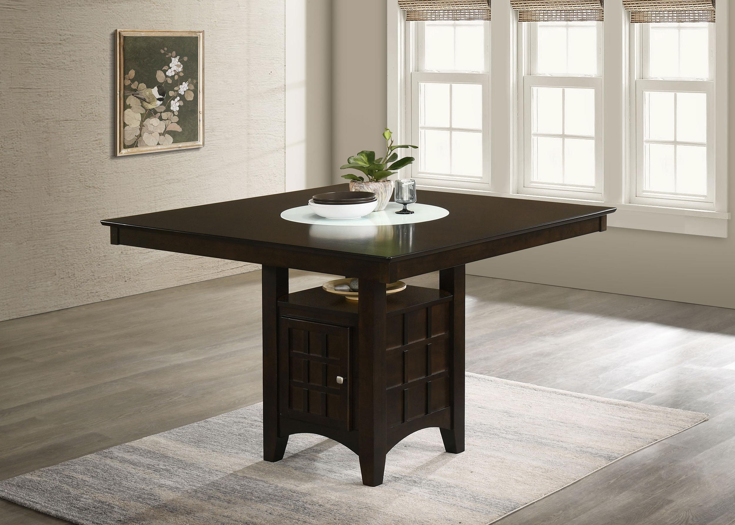 Gabriel 5-piece Square Counter Height Dining Set Cappuccino