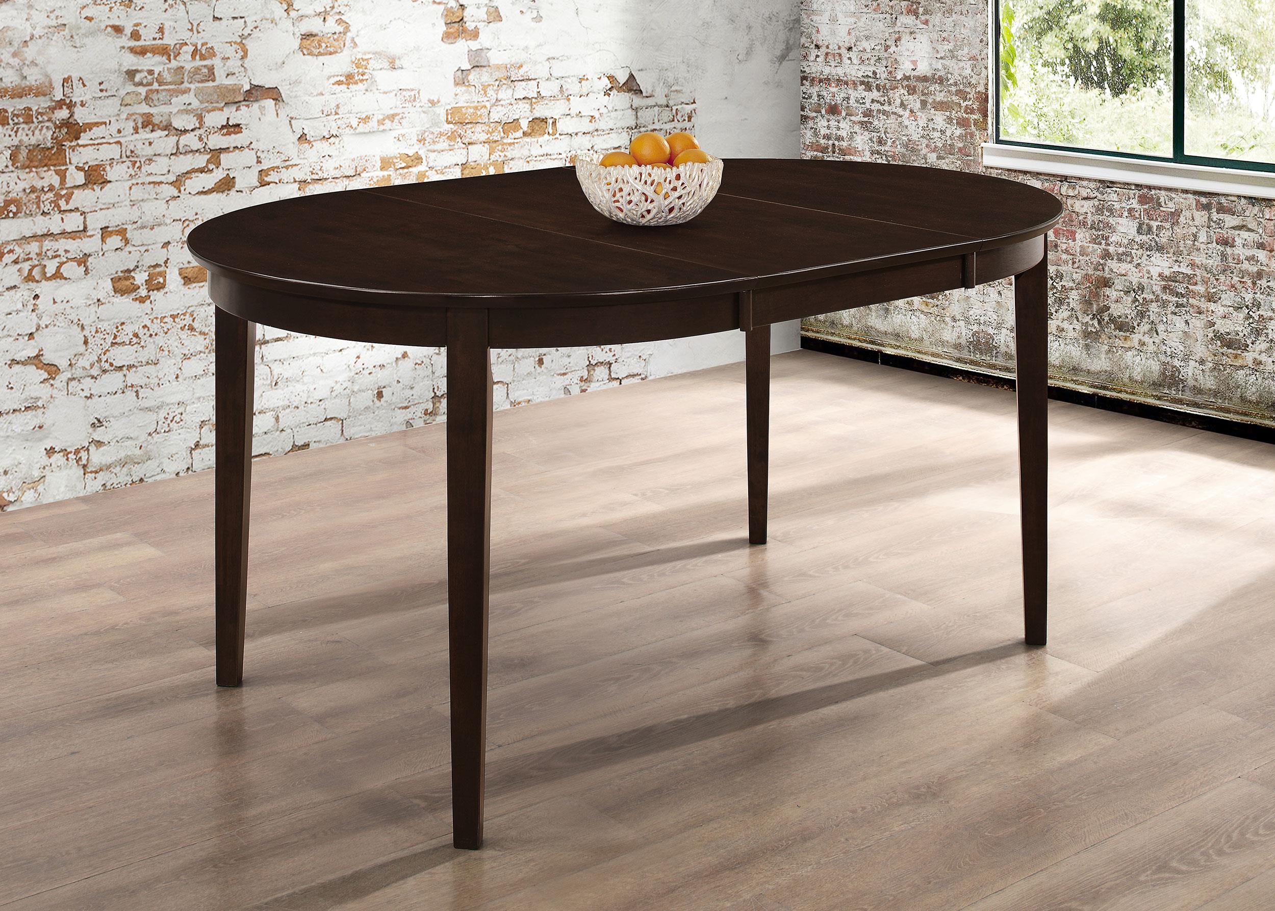 Gabriel 5-piece Extension Leaf Dining Table Set Cappuccino