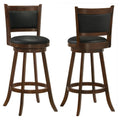 Calecita Wood Swivel Counter Stool Cappuccino (Set of 2)
