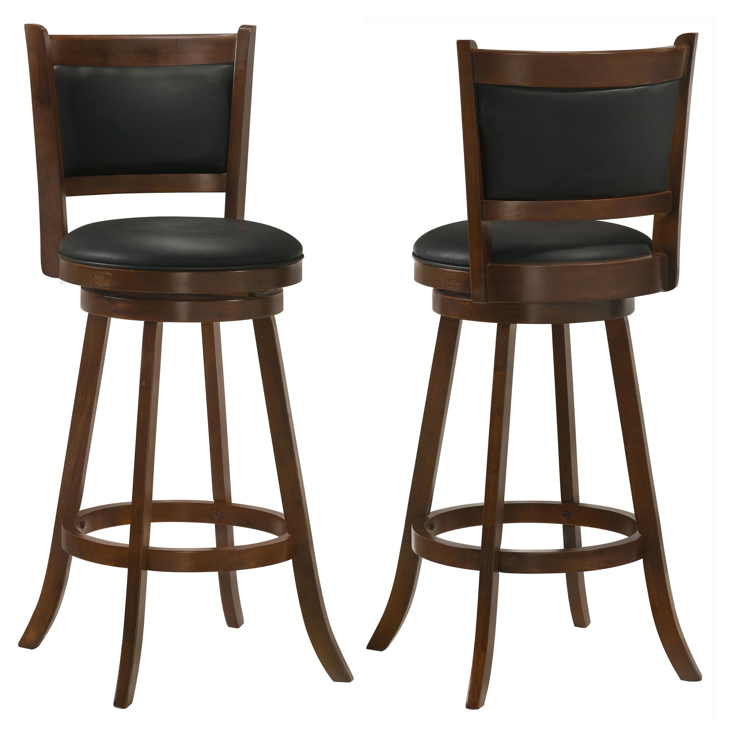 Calecita Wood Swivel Counter Stool Cappuccino (Set of 2)