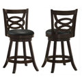 Calecita Wood Swivel Bar Chair Cappuccino (Set of 2)