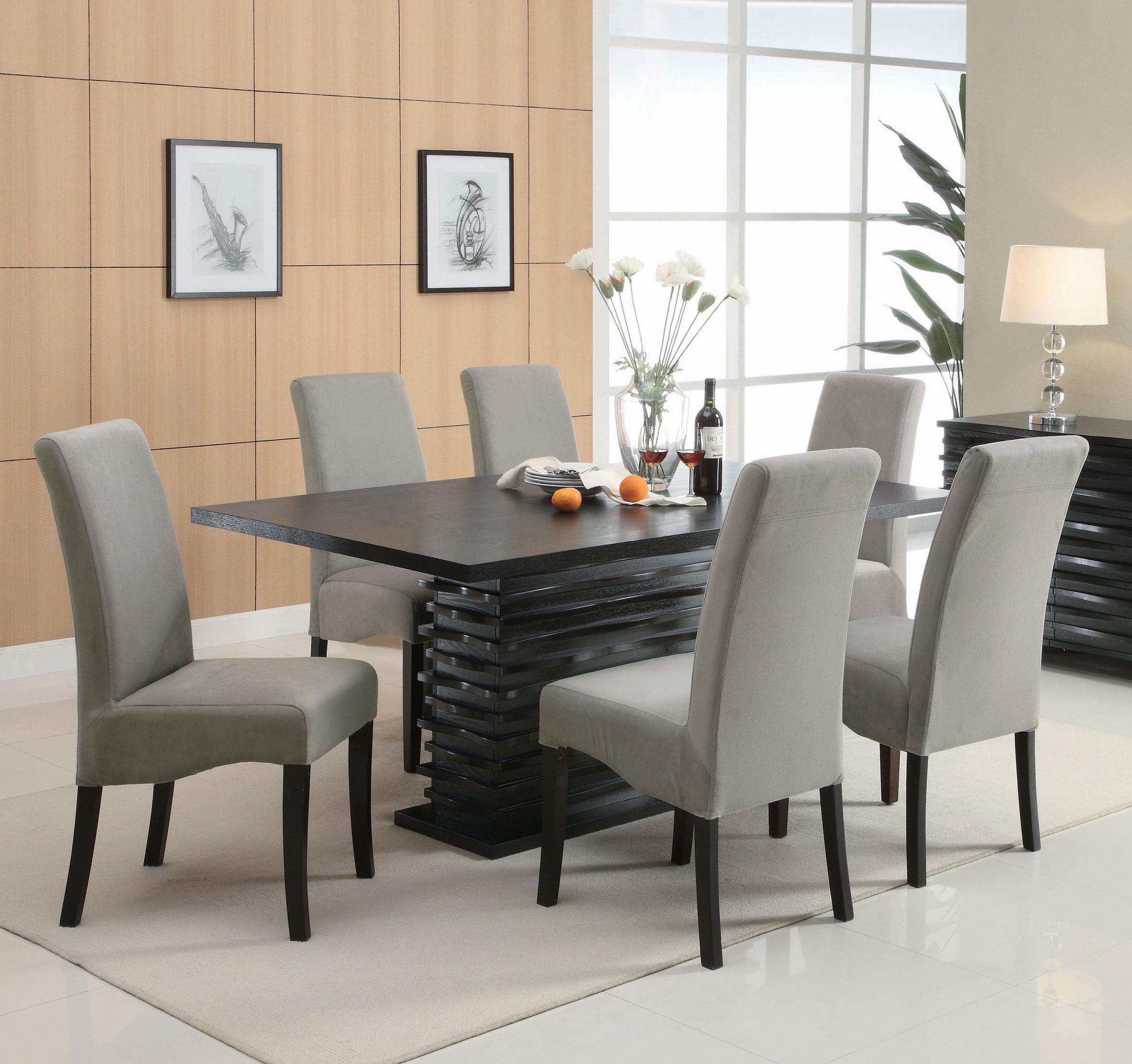 Stanton Velvet Upholstered Dining Side Chair Grey (Set of 2)