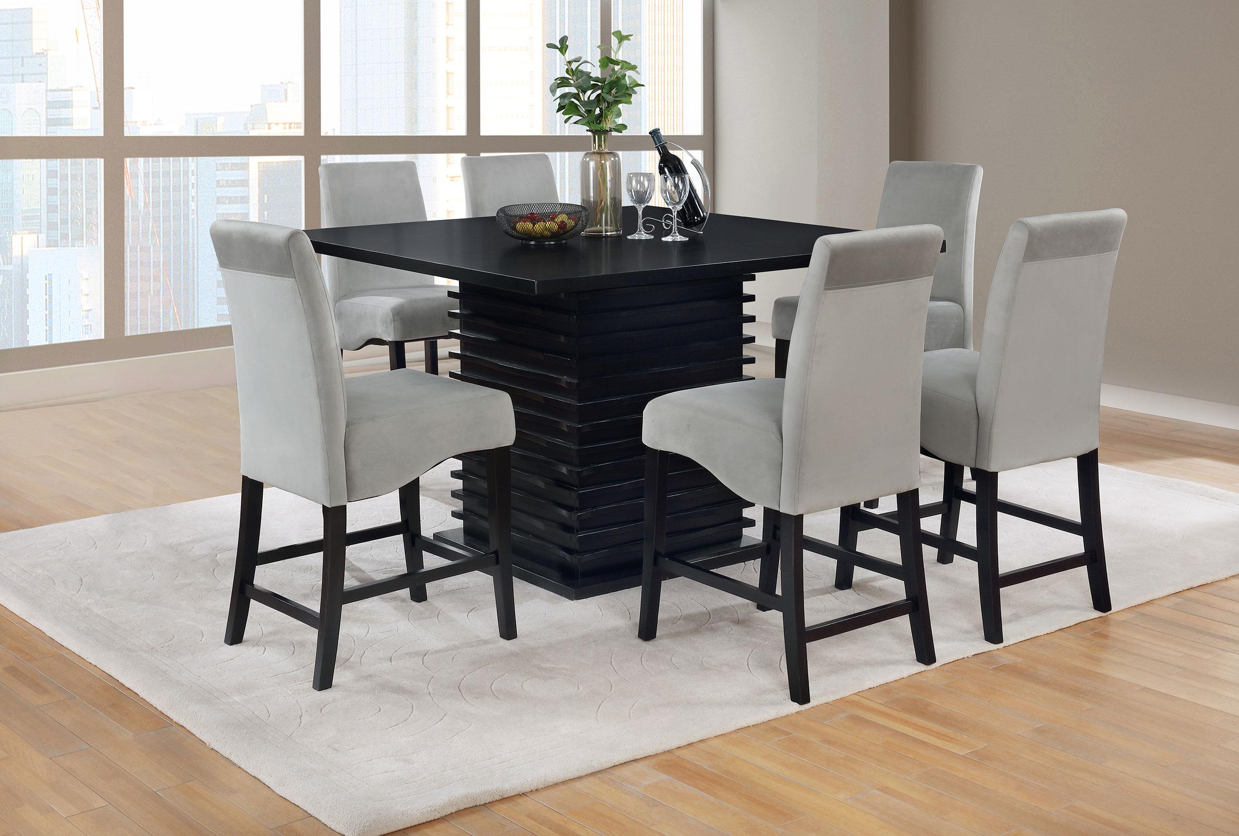 Stanton 9-piece Square Counter Height Dining Table Set Grey