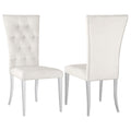 Kerwin Velvet Upholstered Dining Side Chair White (Set of 2)