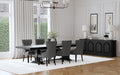 Florence 7-piece 126-inch Extension Dining Table Set Grey