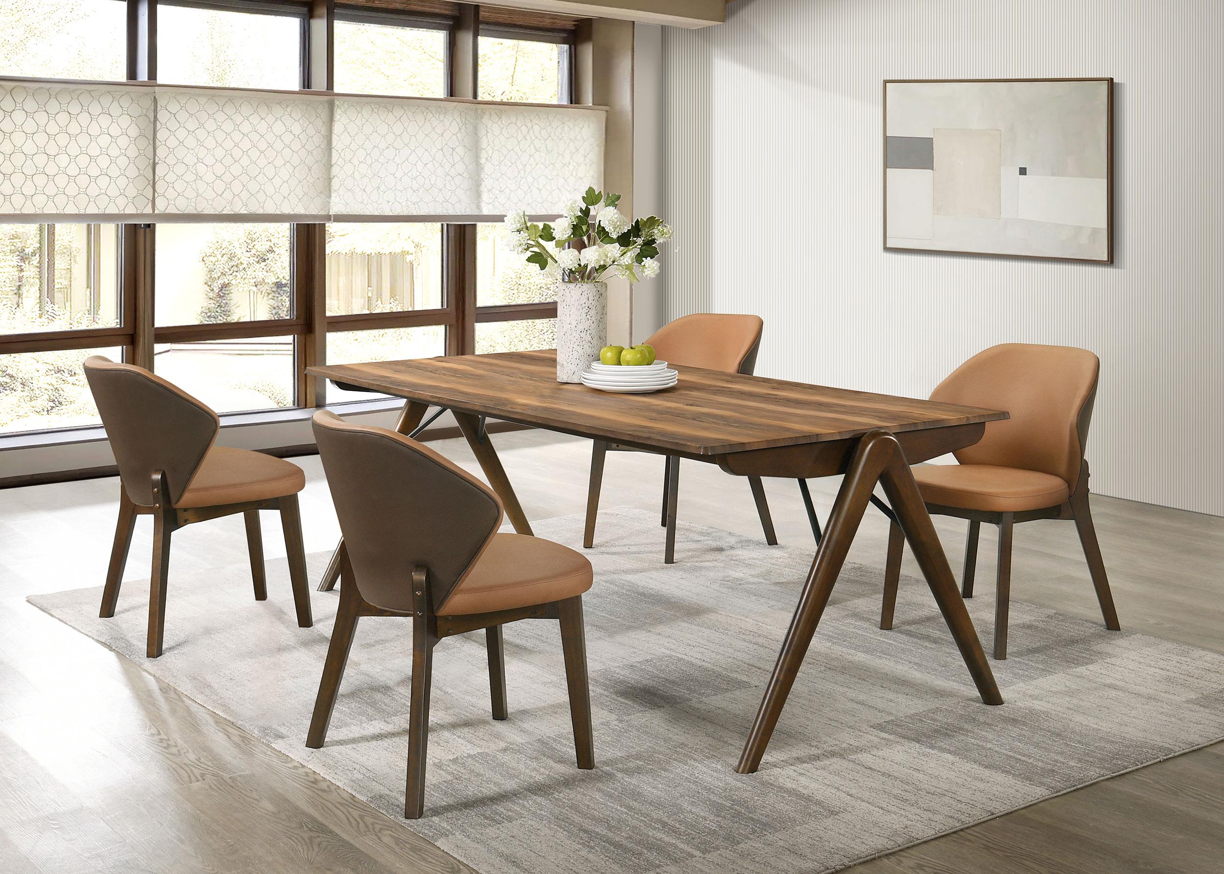 Randolph 5-piece Rectangular Dining Table Sheesham and Brown