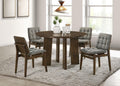 Strouse 5-piece Dining Set Grey and Walnut