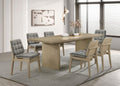Decker 7-piece 82-inch Rectangular Dining Set Grey and Natural Oak