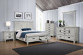 Franco 5-piece Eastern King Bedroom Set Distressed White