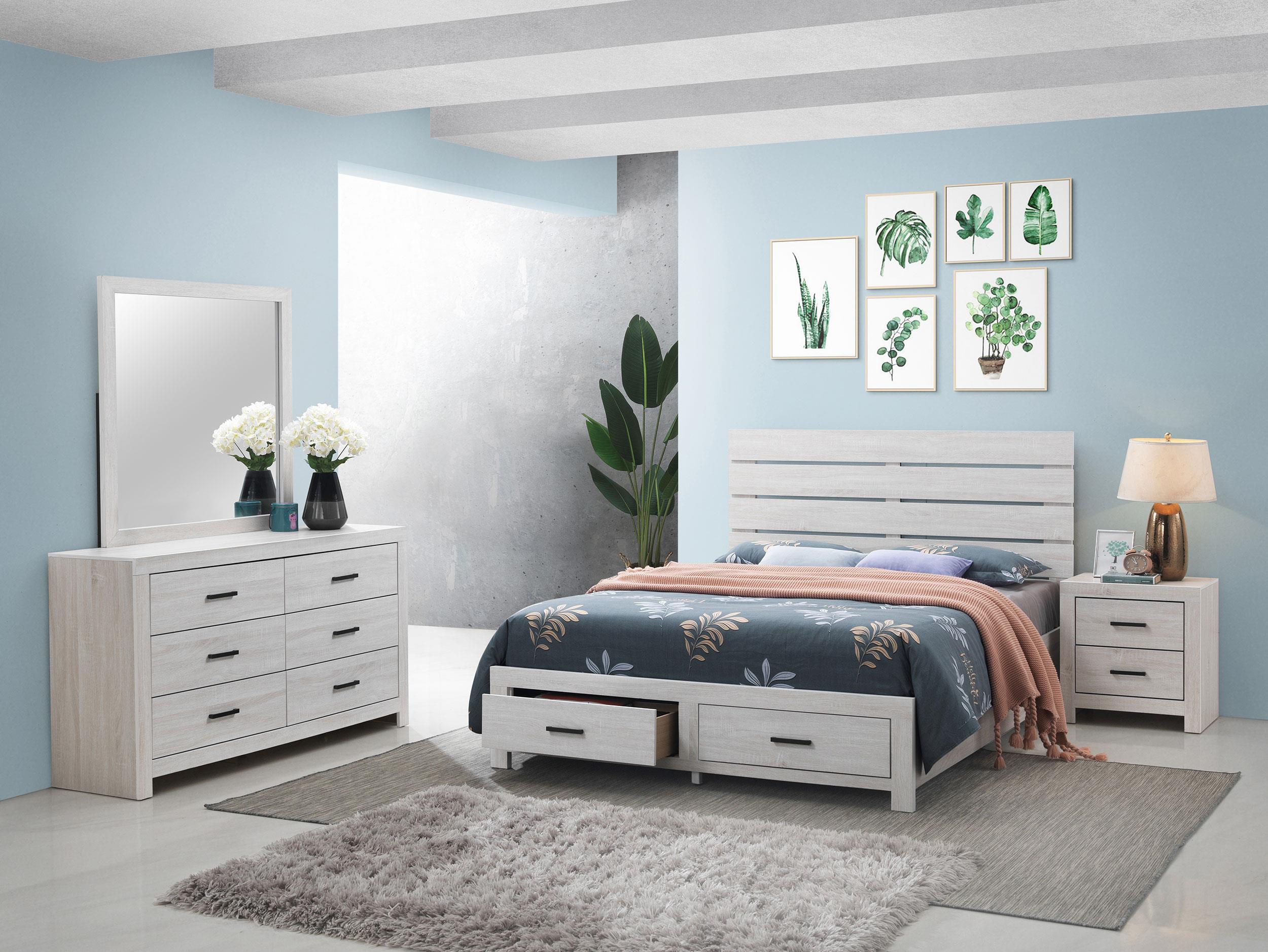 Brantford 4-piece Queen Bedroom Set Coastal White