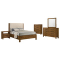 Adderley 5-piece California King Bedroom Set Warm Brown