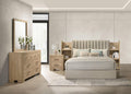 Arielle 4-piece Eastern King Bedroom Set Light Oak