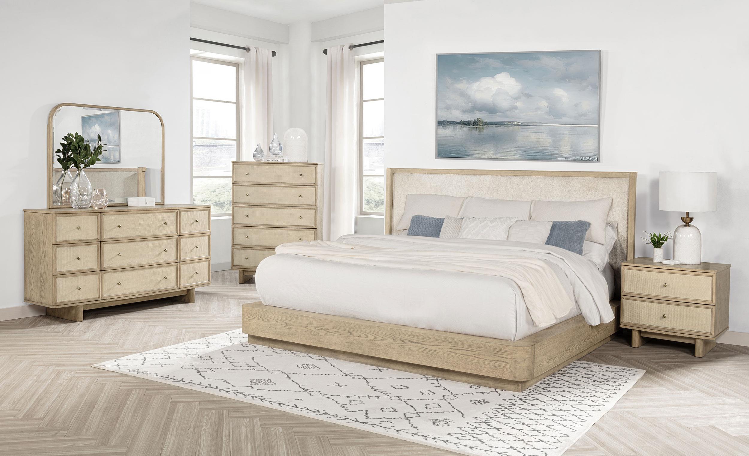 Kailani 5-piece Queen Bedroom Set Beige Oak