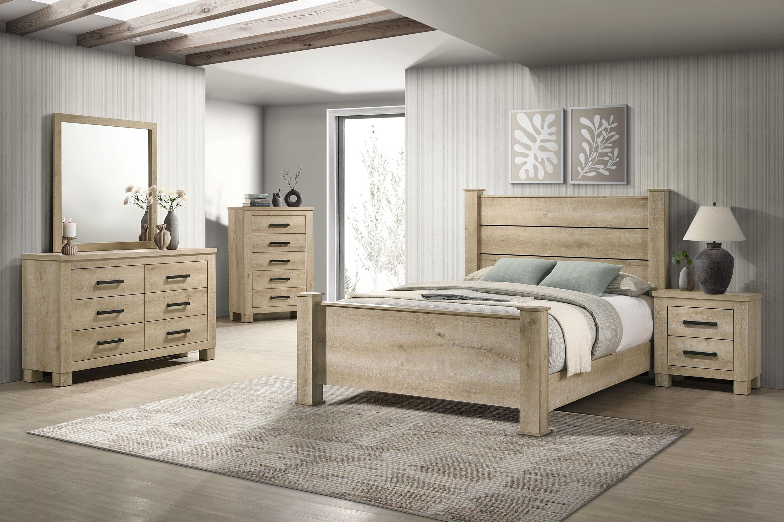Oakglen 5-piece California King Bedroom Set Weathered Oak