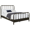 Rocco All Wood Water Pipe Open Frame Eastern King Bed Dark Bronze
