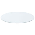 25-inch 8mm Round Clear Tempered Glass Top